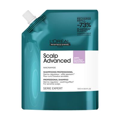 SHAMPOO REFILL L'ORÉAL PROFESSIONNEL SCALP ADVANCED (REFILL DE SHAMPOO PARA PARA CUERO CABELLUDO SENSIBLE )